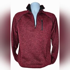 Lee Men's 1/4 Zip Mock Neck Western Pullover Workwear Jacket Size M